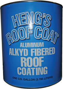 Hengs 43128-4 Aluminum Alkyd Fibered Roof Coating - 1 Gallon